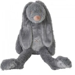 Happy Horse Donkergrijze Rabbit Richie Knuffel 38 Cm -Mama loes happy horse knuffel donker grijs konijn richie 38 cm 608967