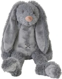 Happy Horse Kleine Donkergrijze Rabbit Richie Knuffel 28 Cm -Mama loes happy horse knuffel donkergrijs konijn richie klein 619446
