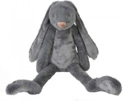 Happy Horse Donkergrijze Rabbit Richie Knuffel 58 Cm 7 Happy Horse Donkergrijze Rabbit Richie Knuffel 58 Cm -Mama loes happy horse knuffel groot donker grijs konijn richie 58 cm 579264