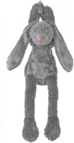 Happy Horse Deep Grey Richie Konijn Muziekknuffel 40 Cm -Mama loes happy horse muziekknuffel donker grijs konijn richie 34 cm 608968